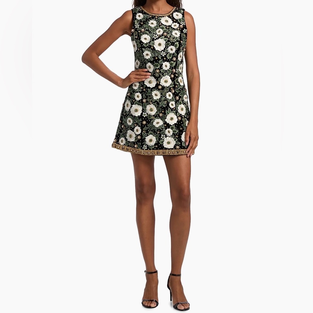 Alice And Olivia New Lindsey Embellished Gown Size 4 $1,995.00 - Picture 7 of 16